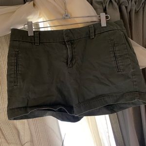 Dark green booty shorts